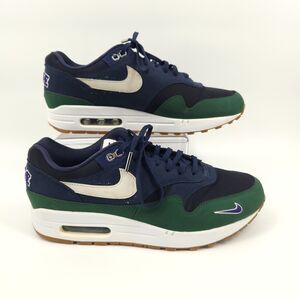 Nike Air Max 1 One 87 Shoes Women Size 10.5 Obsidian/Navy/Green DV3887-400